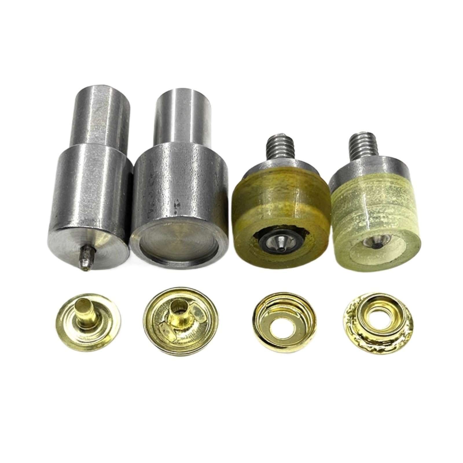 Snap Fasteners Botón Die Molde especial for máquina de botones (12 mm) | Moldes a presión for botones de cierres a presión, 12,5/15mm(50 sets and molds-01,12.5mm)