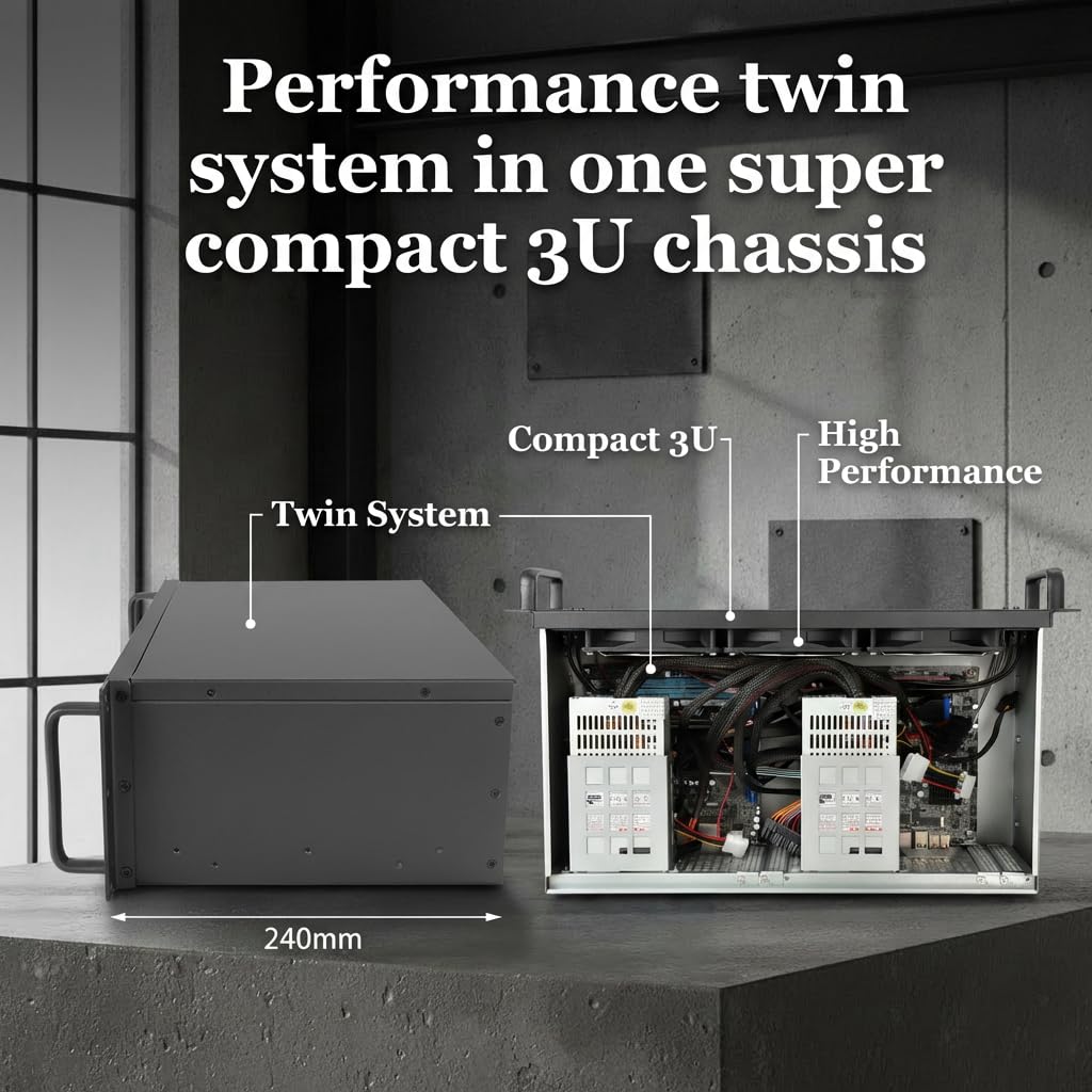 Amazon.co.jp: IPCHASSIS 3U ラックマウントサーバーシャーシ