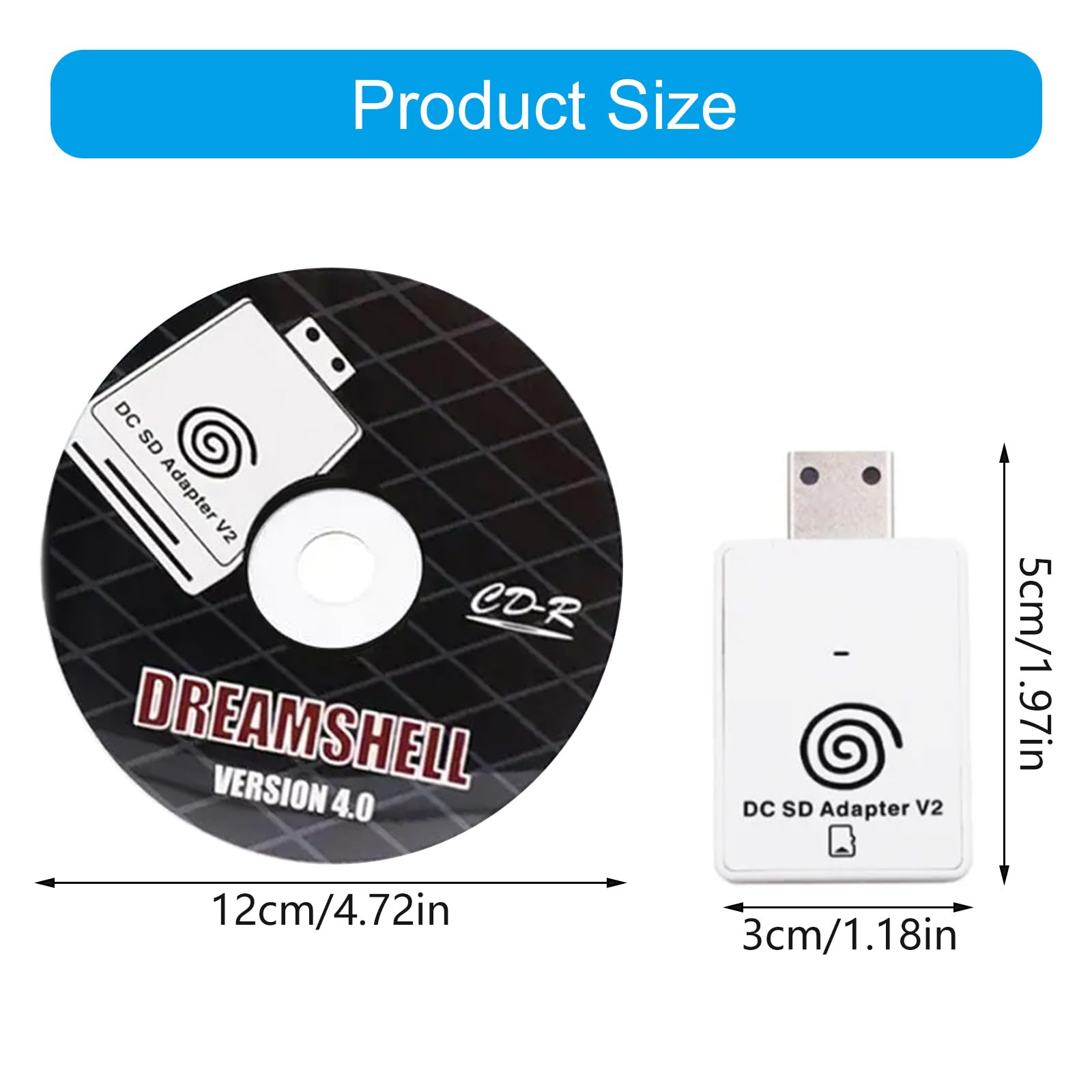 OBV819 - Lector de tarjetas de memoria para Dreamshell con luz LED y fácil instalación para Dreamshell
