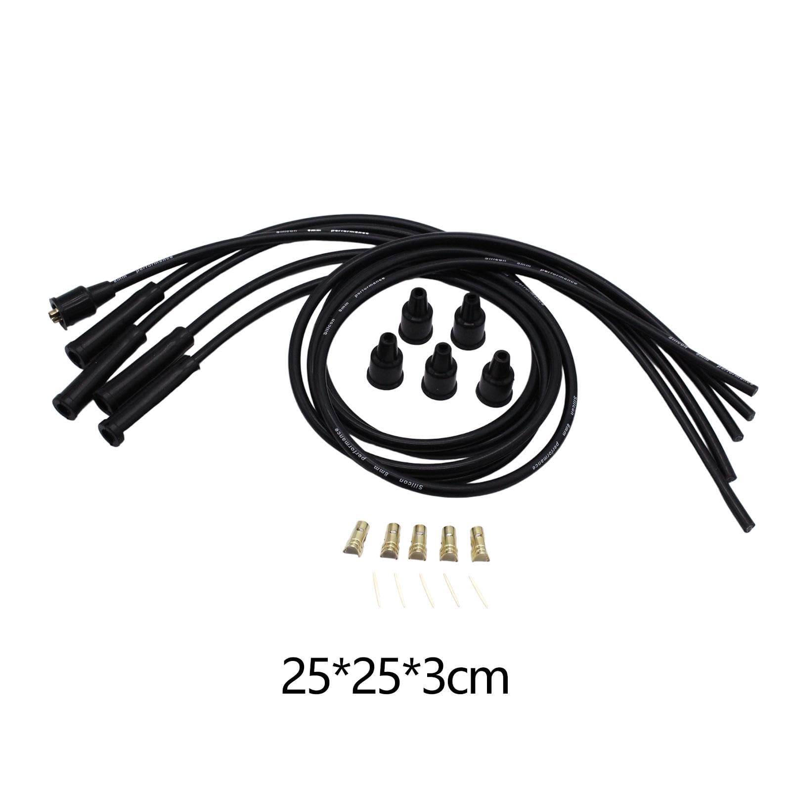 Cavi Candela Da 8 Mm, Cavi di Accensione in Silicone per Motori a 4 Cilindri