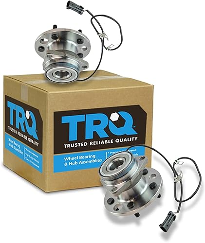 Miniatura 9 de TRQ Par de conjunto de cubo de cojinete de rueda delantera izquierda derecha, 2 piezas compatible con Lexus GX460 2003-2009 GX470 2003-2023 Toyota