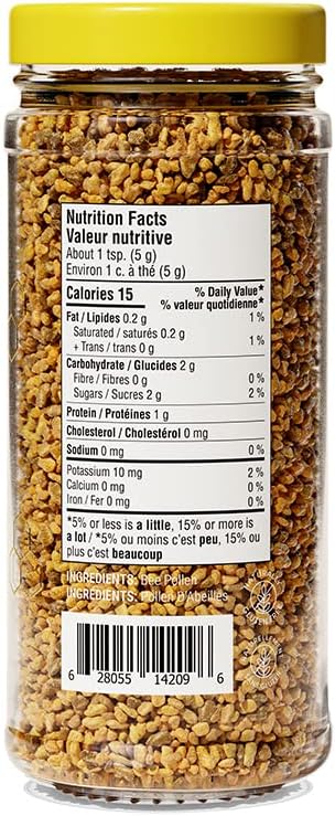 BEEKEEPER'S NATURALS Bee Pollen - 100% Raw Wildflower Bee Pollen, Natural Preserved Enzymes, Source of Vitamin B, Minerals, Amino Acids & Protein - Paleo & Keto Friendly, Gluten Free (5.2 oz) - Image 2