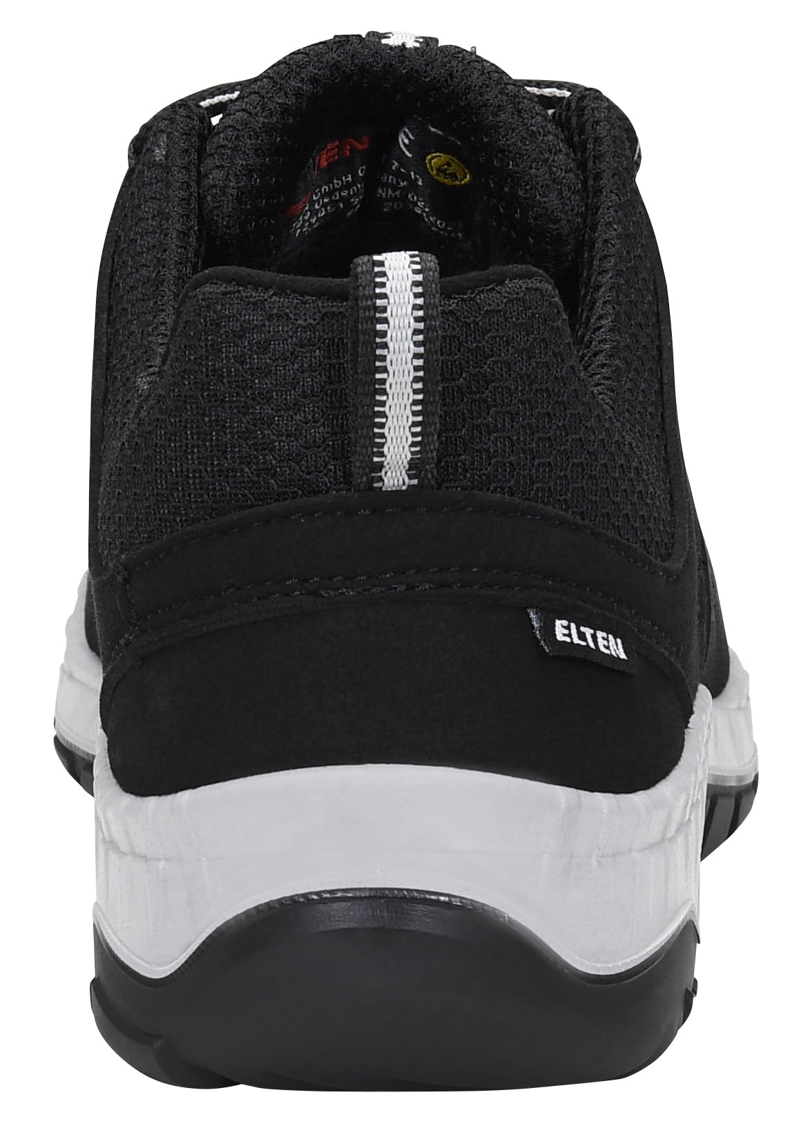 ELTEN Veiligheidsschoenen MADDOX BOA zwart-rood Low ESD S3, dames en heren, textiel, stalen neus, licht, sportief, zwart/rood, maat: 39