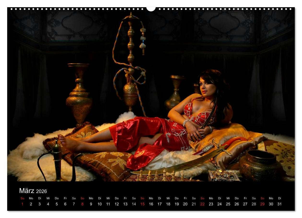 Träume aus 1001 Nacht (hochwertiger Premium Wandkalender 2026 DIN A2 quer), Kunstdruck in Hochglanz: Anmutige Tänzerinnen aus 1001 Nacht (CALVENDO Erotik)