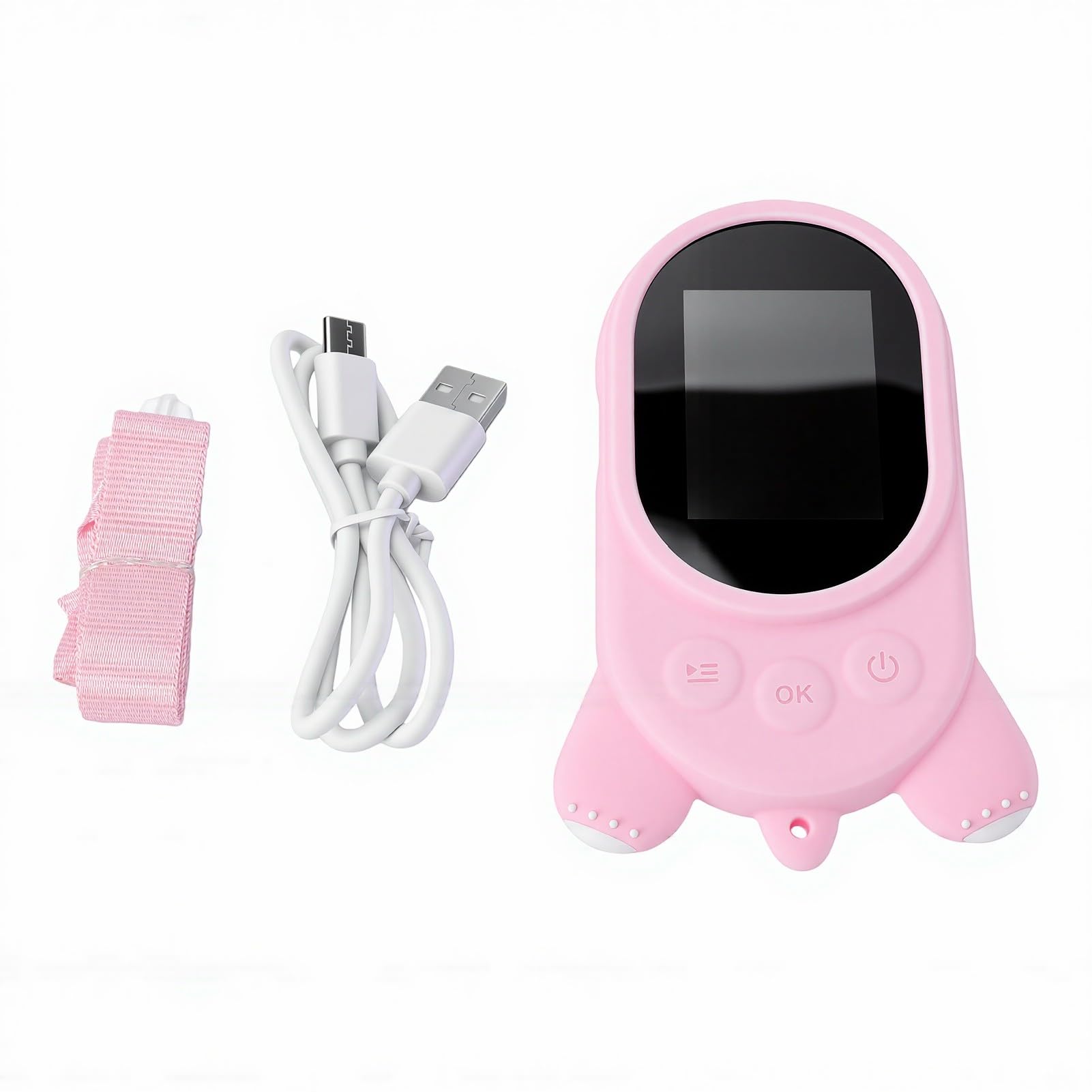Naroote Microscopio Portatile, Microscopio Digitale con Schermo HD da 2.0 Pollici, Ingrandimento 1000x, 8 Luci LED, 3 Livelli di Luminosità Regolabili, per la Scuola all'Aperto (PINK)