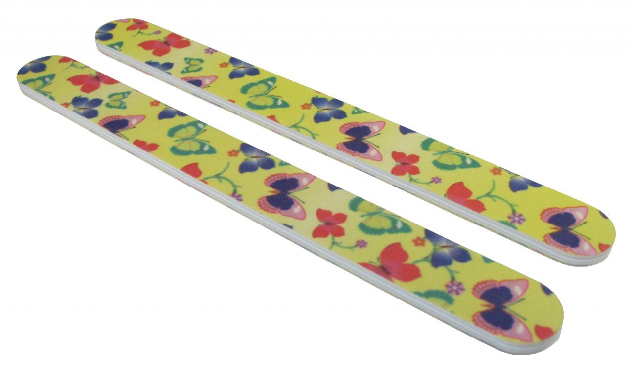 Image File - Butterflies (Yellow) Nail File 12 Pack