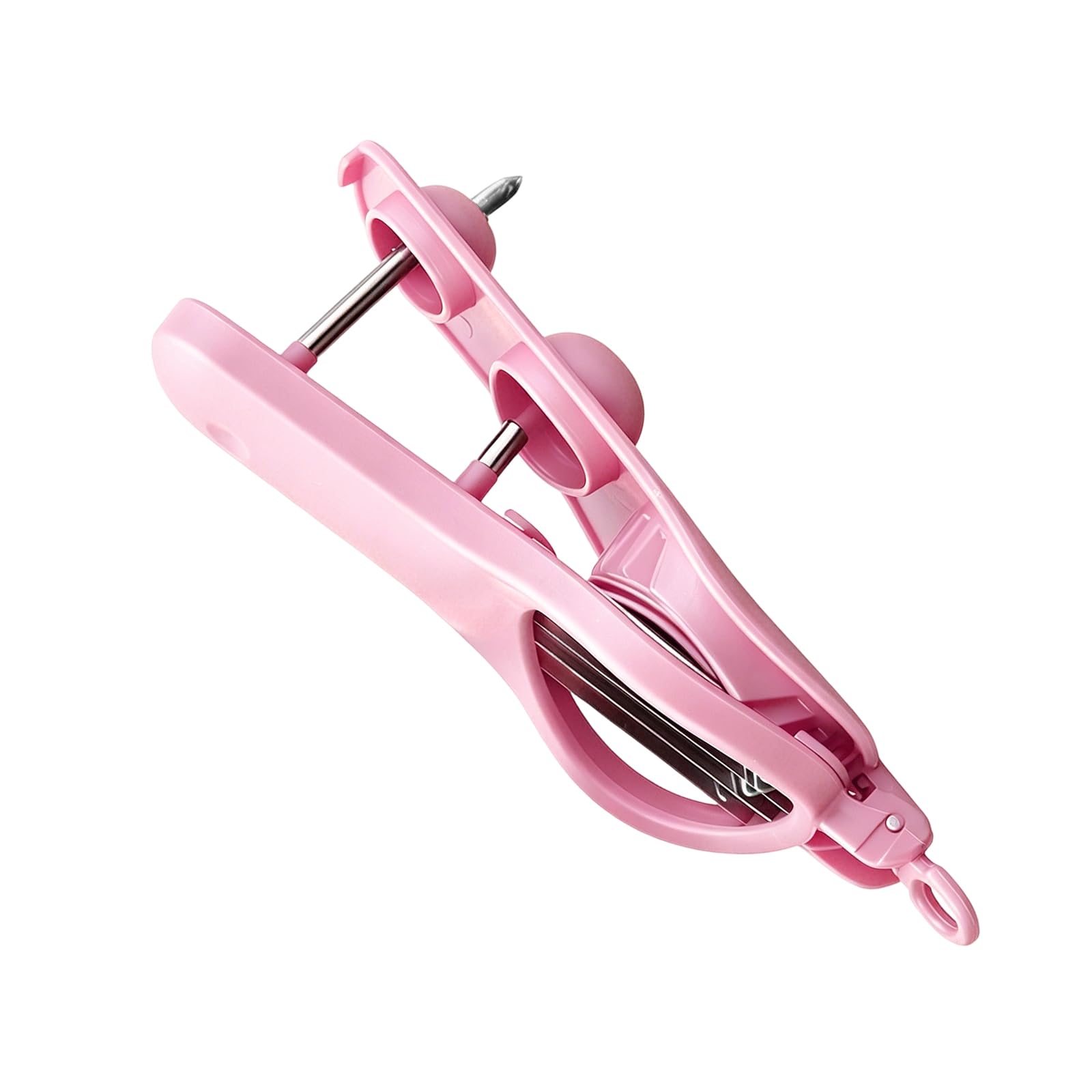 NVOQILIN Multifruit Slicer and Pitter Tool for Grapes Cherries Tomatoes and Dates with Stainless Steel and Ergonomic Handle Date Pitter Tool