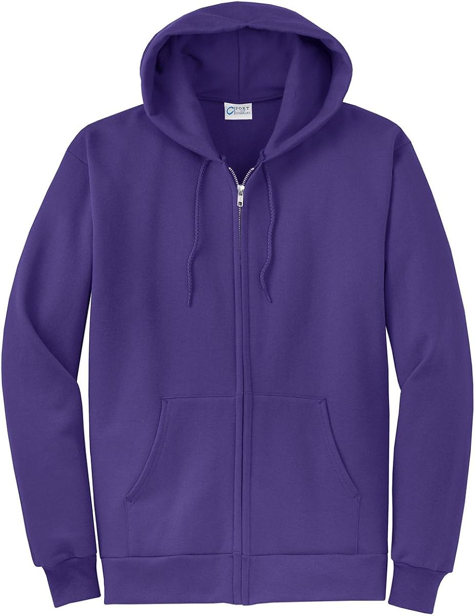 Port & Company Men's Classic Lightweight Hooded Sweatshirt at  Men’s Clothing store