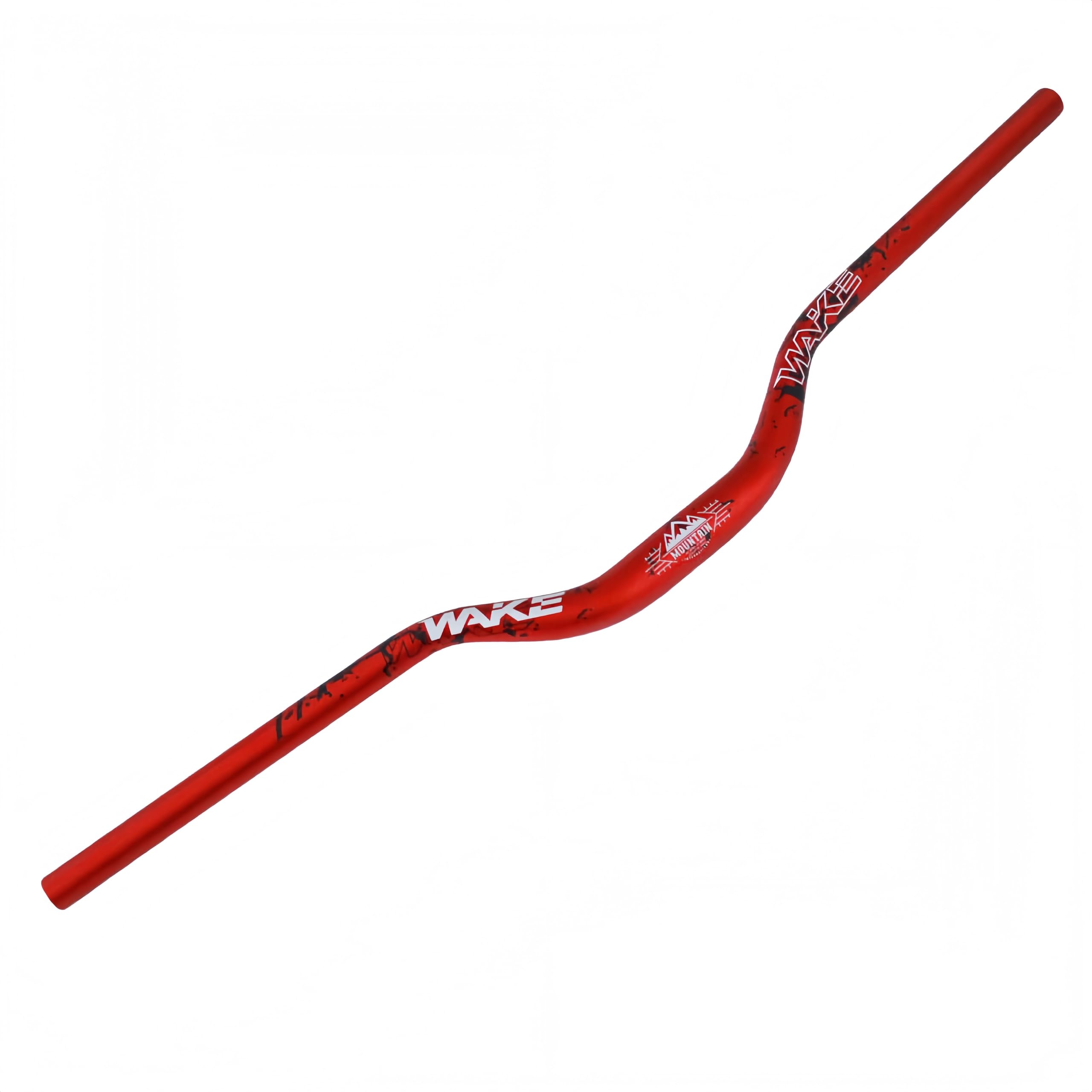 TRKIMAL φ 31,8 mm per mountain bike da strada extra lungo 780 mm manubrio 55 mm Riser bar per downhill ciclismo corsa off-road MTB, BMX (rosso)