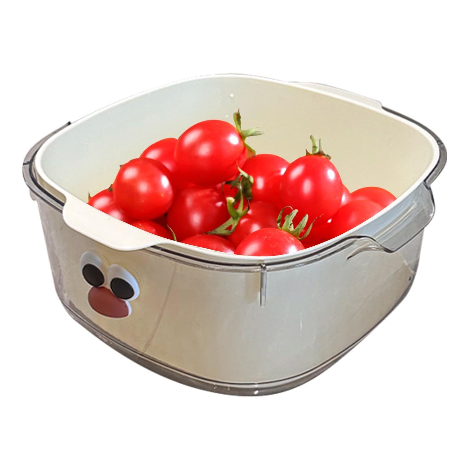 Coladores de cocina de doble capa que escurren frutas rápidamente y mantienen tu encimera limpia