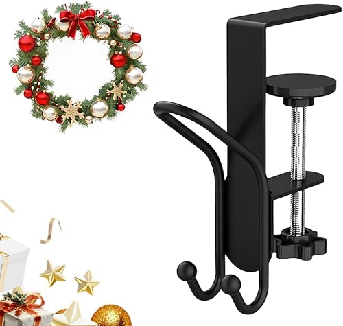 Miniatura 8 de Perchero de Chimenea para Medias y Guirnalda, 2025 Actualizado 2 en 1 Percheros Dobles para Guirnalda para Repisa, Soportes Ajustables para Coronas
