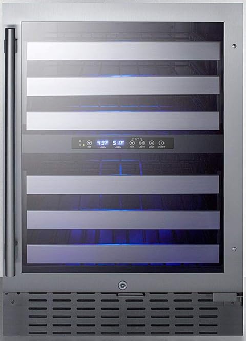 Summit Appliance SWC532BLBIST Wine Cooler Stainless Steel