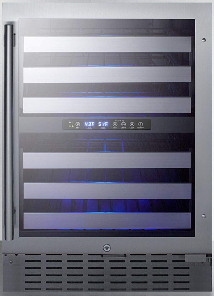 Summit Appliance SWC532BLBIST Wine Cooler Stainless Steel