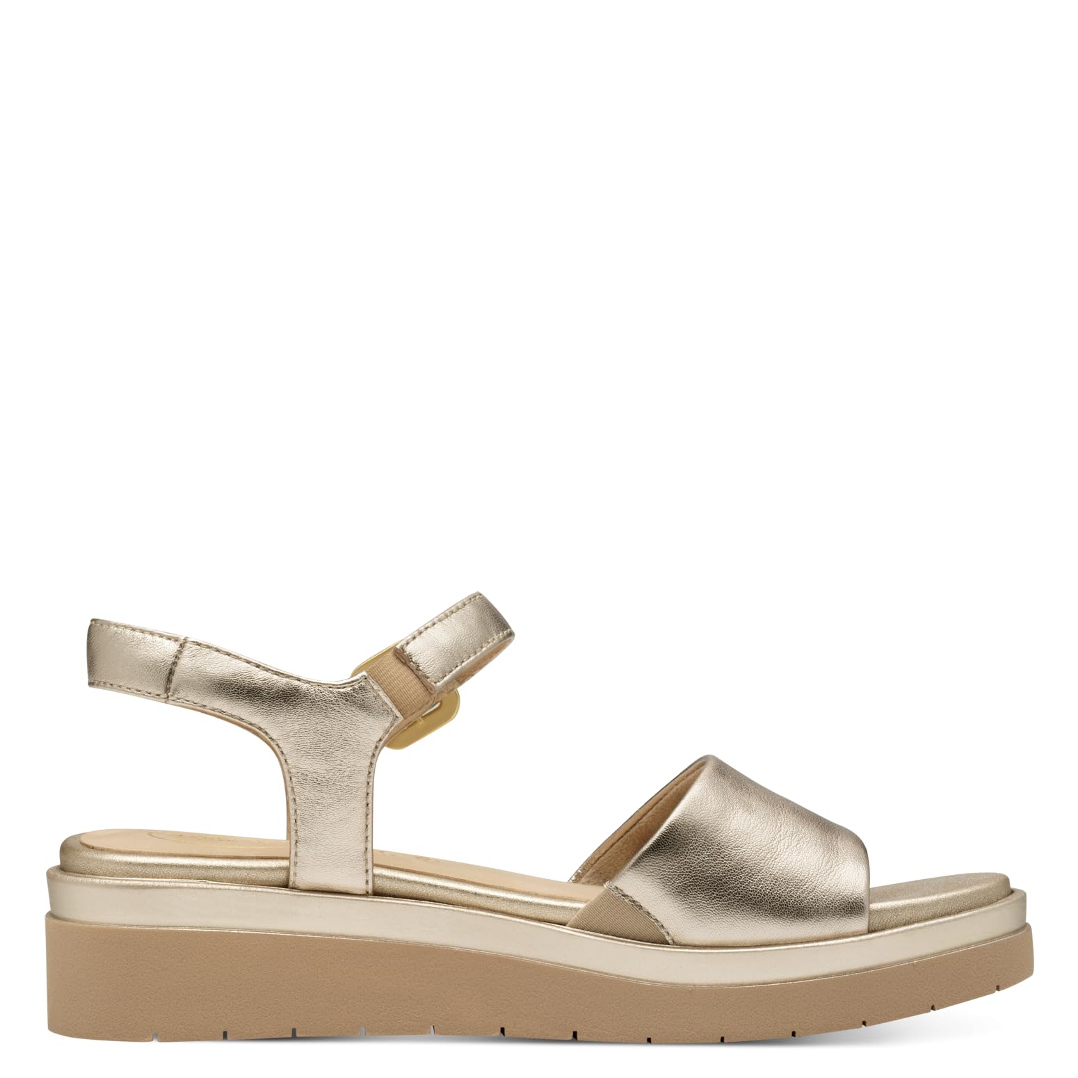 Tamaris Comfort Damen Sandalen flach aus Leder mit Klettverschluss