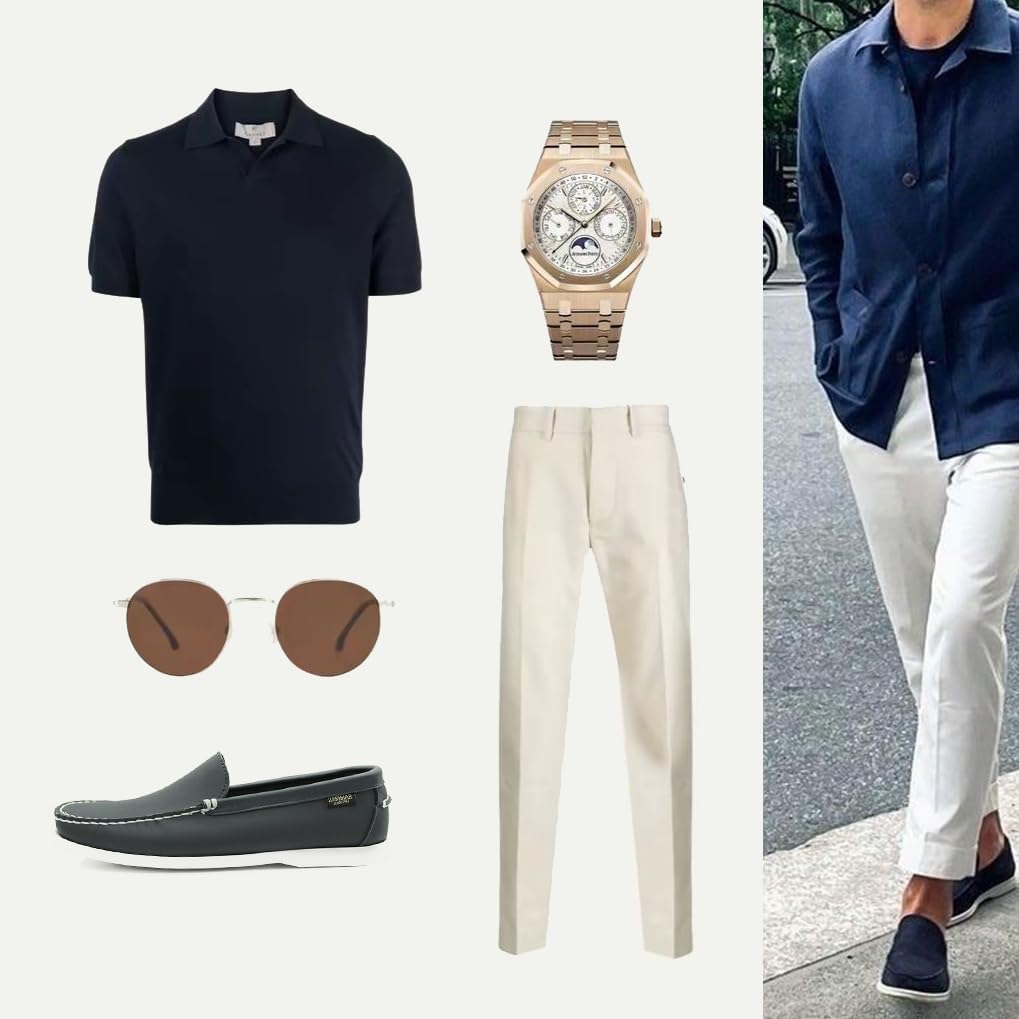 Zerimar Mocasín Náutico para Hombre de Piel Genuina, Calzado Casual Elegante y Ligero para Uso Diario o Formal, Zapato Cómodo