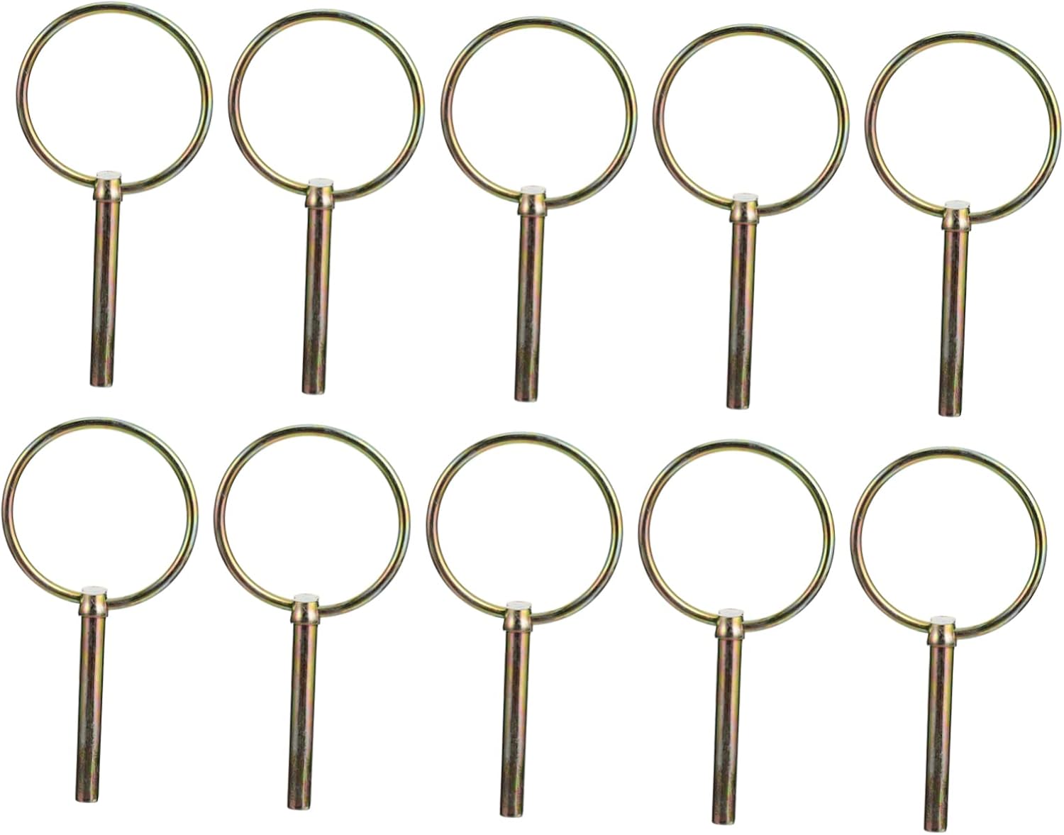 Amazon.co.jp VORCOOL 10 個 Oピン リンチ ピン トラクター マリン ハードウェア ピン ファスナー スプリング式