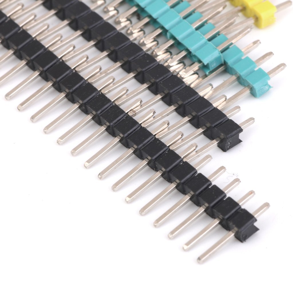 REES52 40-Pin PCB Header Pin Headers, Multicolor, Plastic