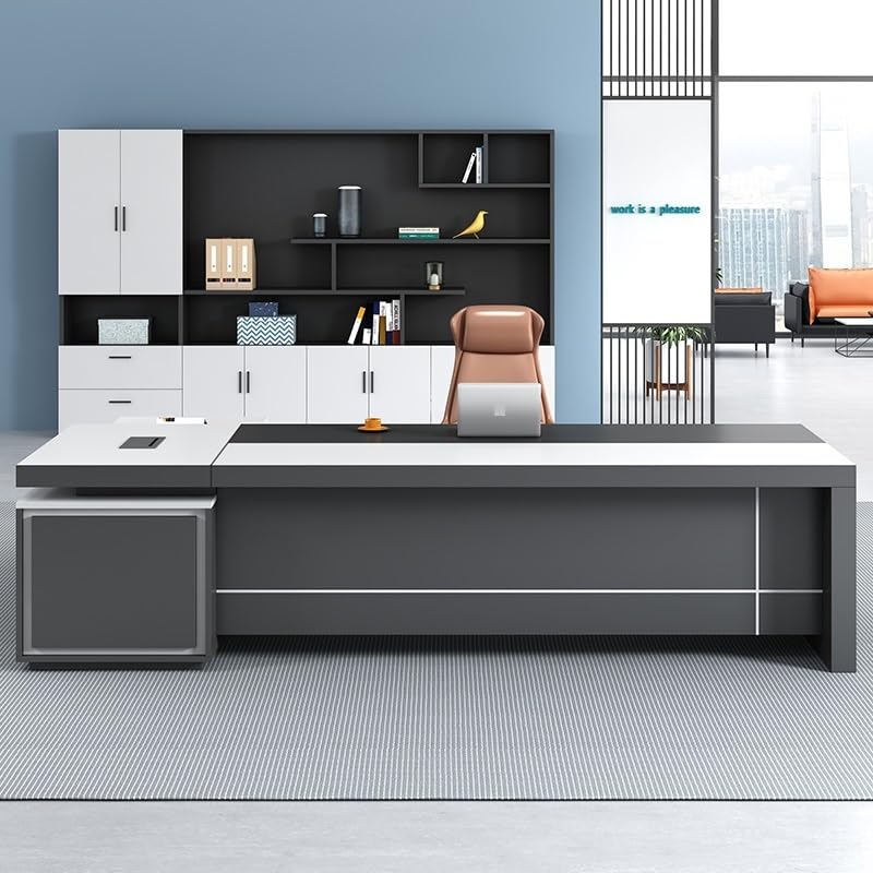 NEBE Scrivania Scrivania capo semplice e moderna adatta for ufficio aziendale, ufficio dirigente, scrivania presidenziale, mobili for ufficio scrivania direzionale Scrivania Ufficio(160 * 80 * 75cm)
