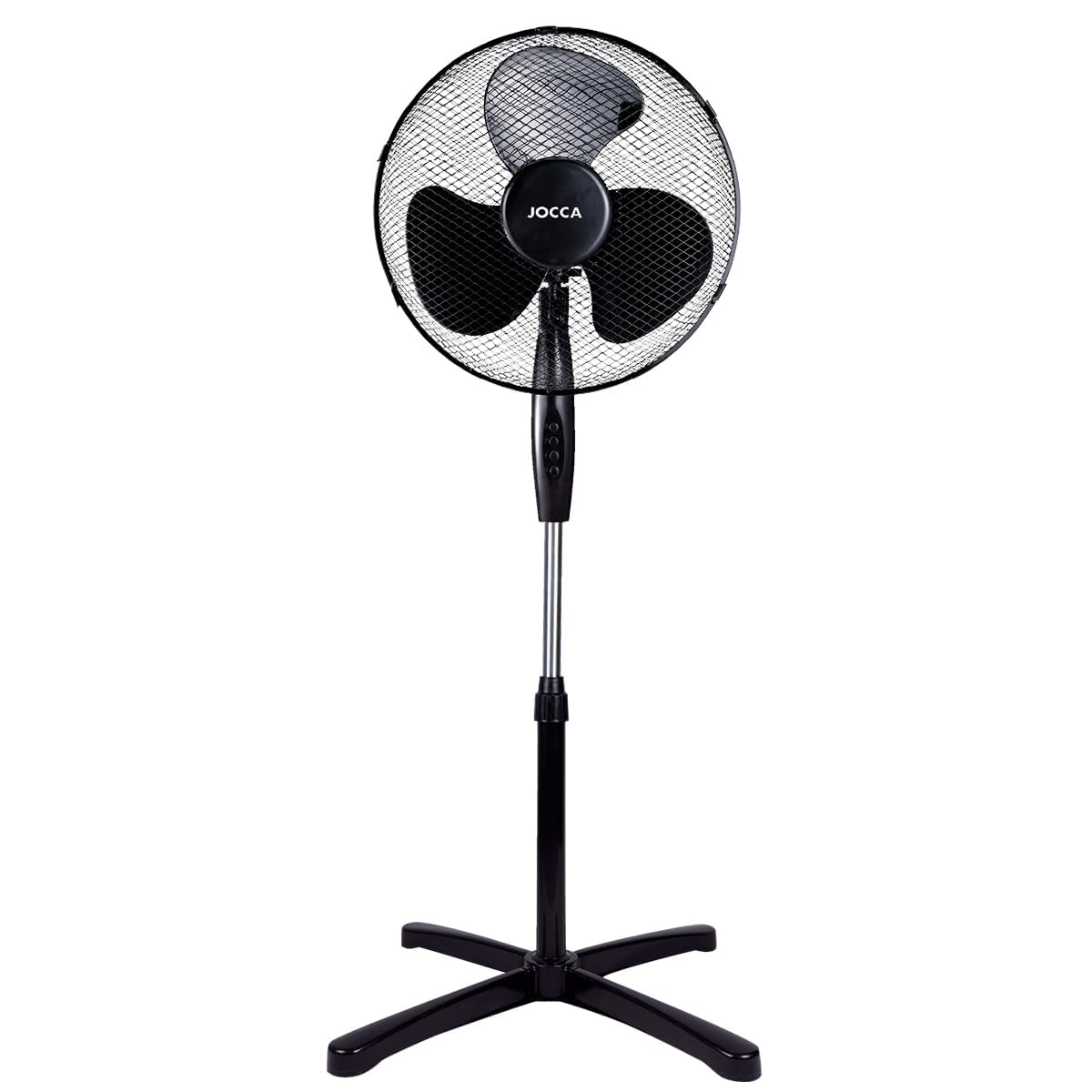 Standventilator 40 cm mit 3 Geschwindigkeitsstufen | 90º Oszillation | Neigbarer Kopf | Höhenverstellbar | 40W Energieverbrauch | Leiser Betrieb 52,6 dB | Praktisches Design für Zuhause und Büro