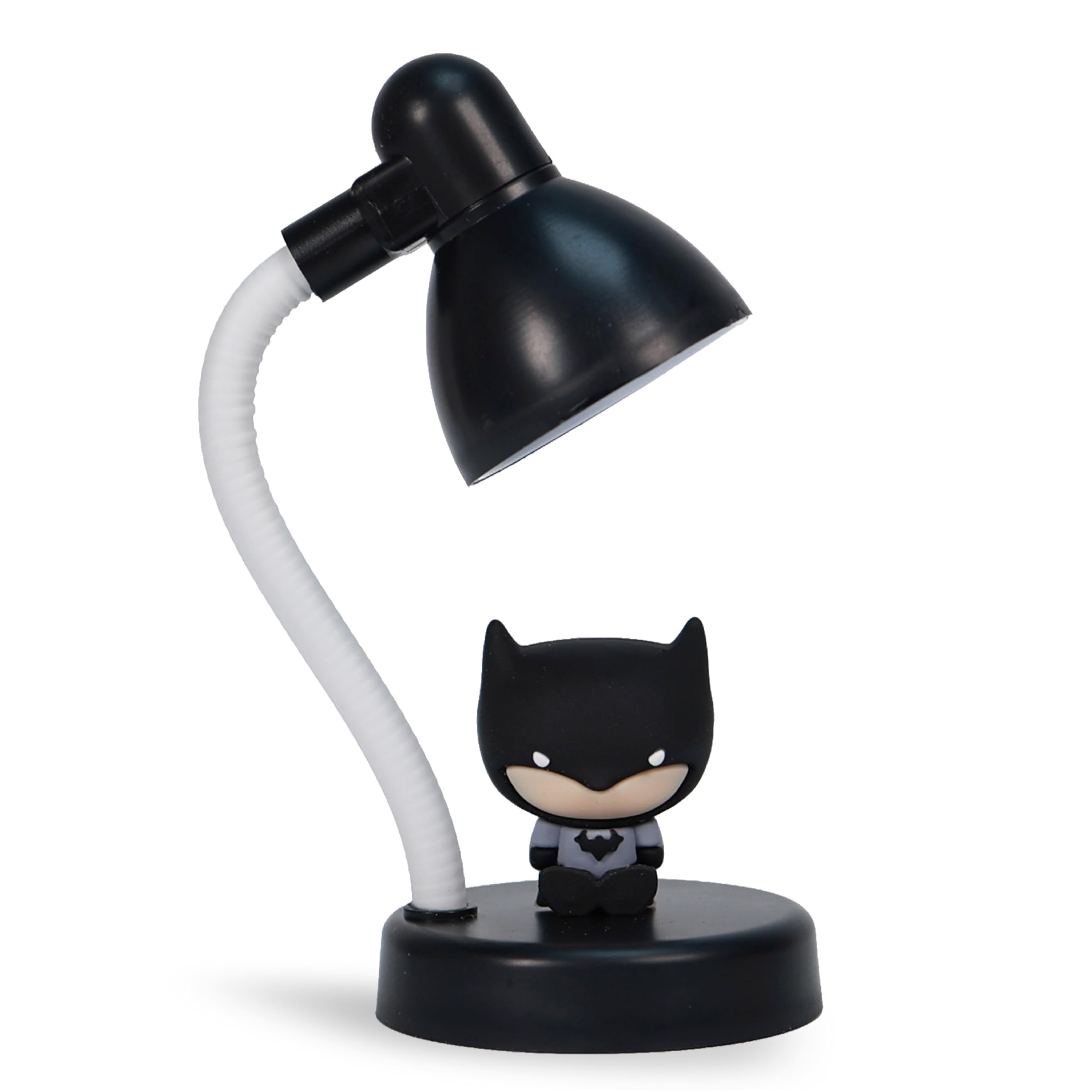 DC Comics Batman Colour Changing Mini Lamp | Official Merchandise | USB Rechargeable Character Light with Twistable Figurine | Adjustable Neck Desk Lamp Style | Pop Culture Novelty Light for Fans