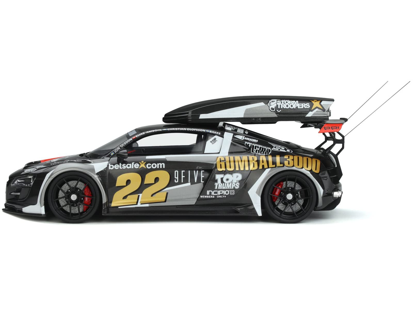 Audi R8 GT Spirit 1/18 – Kit Carrosserie Bi-Color Gumball 3000 – Résine – Édition Limitée