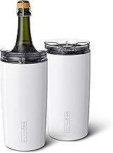 BrüMate Togosa 2-in-1 Wine Chiller Bucket or Champagne Bucket & 100% Leakproof Pitcher | Portable Cooler Fits Most Wine, Champagne, & Liquor Bottles | Perfect Wine Gifts | 49oz (Ice White)