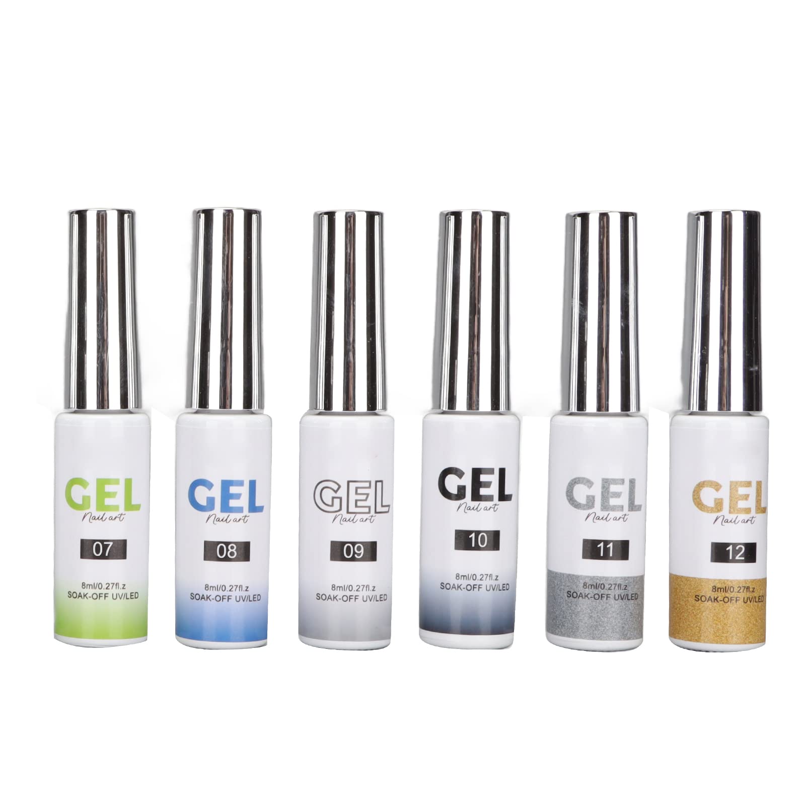 Kit smalto gel per unghie 12 colori Set smalto gel professionale per pittura per salone per principianti di nail art fai te Usa ingredienti naturali sicuri