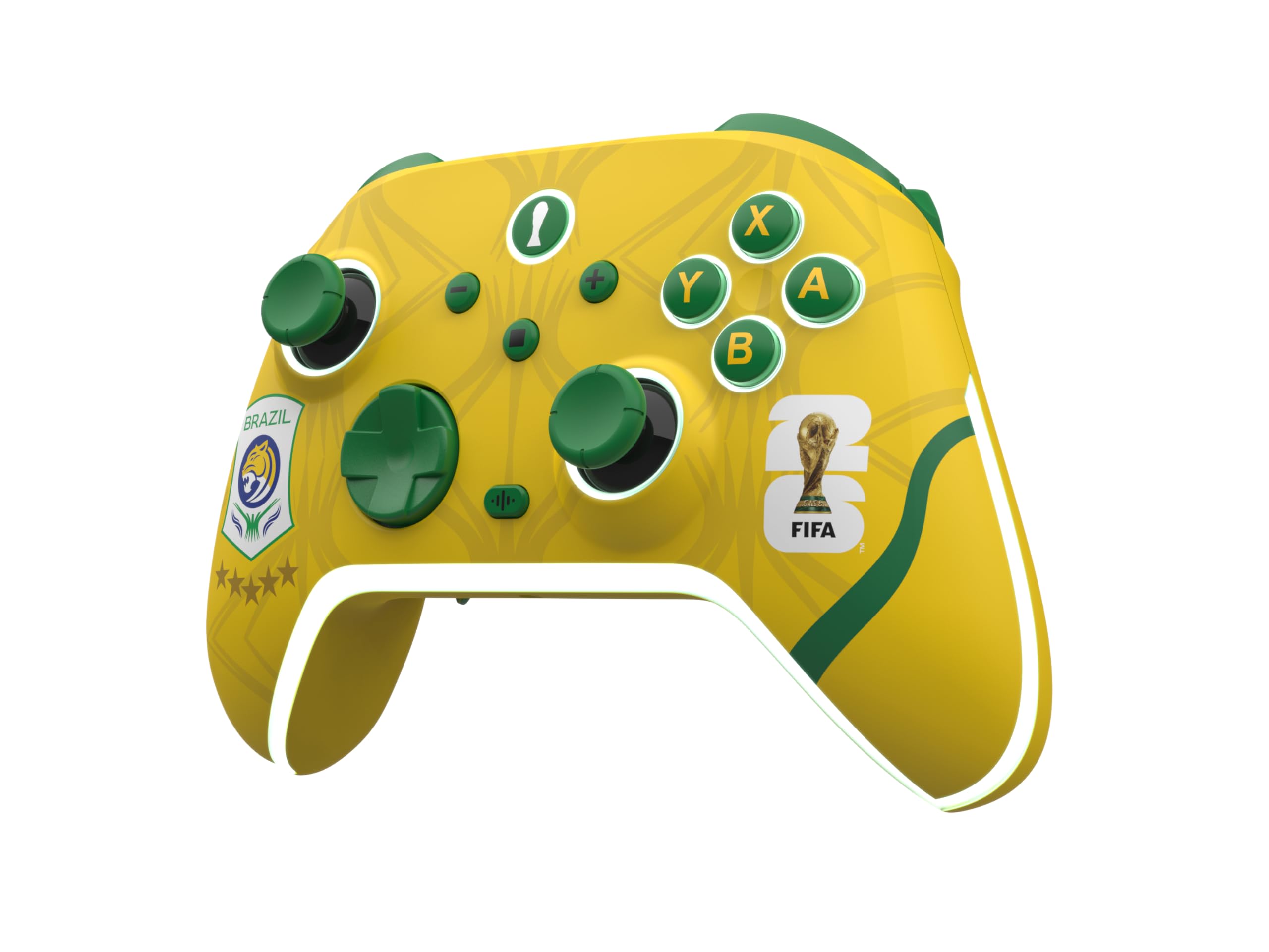 FIFA World Cup 2026 Controller Wireless Brasile per Switch, Switch 2, PC, Android e IOS – DragonShock