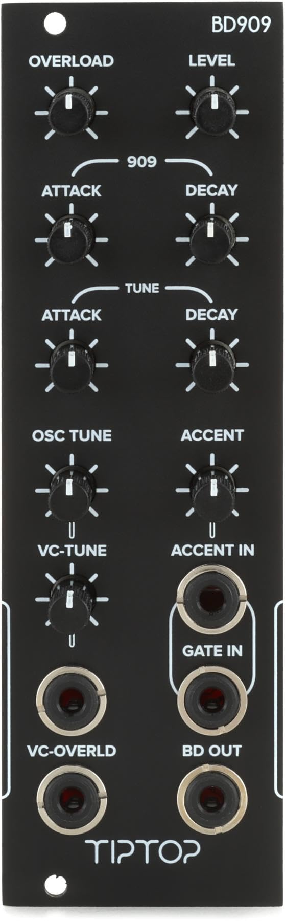 Tiptop AudioBD909 Eurorack Analog Bass Drum Module - Black