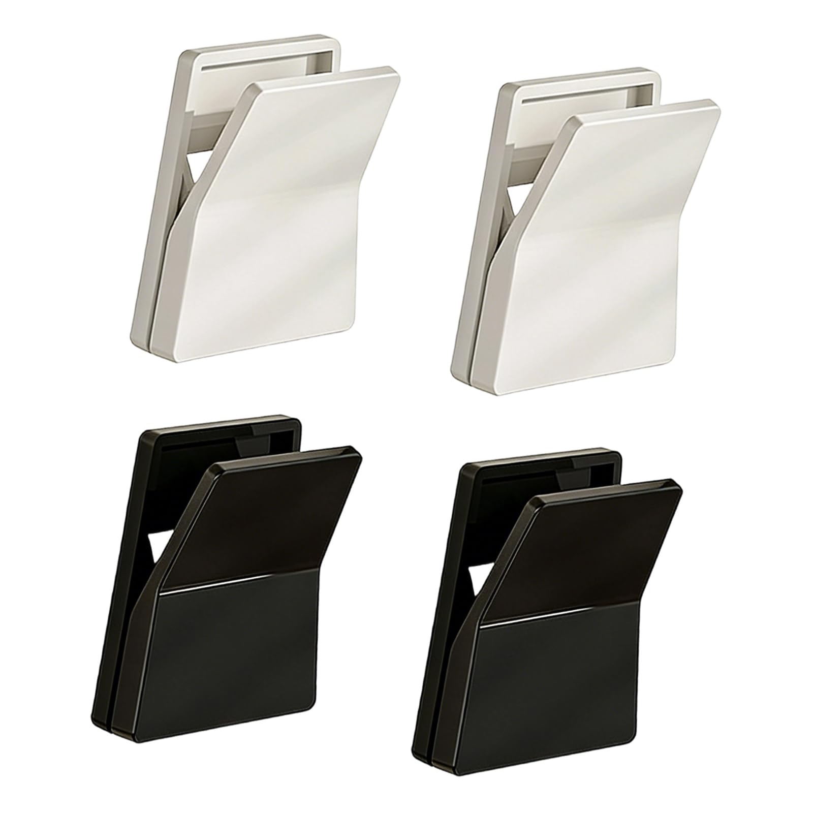 Tmboryuu Multipurpose Adhesive Hook 4 Pieces Space Saving Wall Clips Strong Holders Design Wall Hanging Organizers Clips Decorative Hook