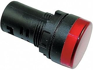 Dayton 22NZ06 Raised Indicator Light, 22Mm, 120V, Red
