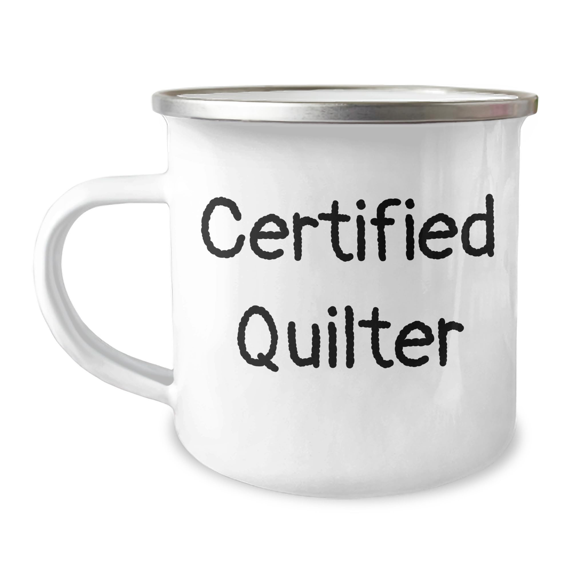 Quilter's Camping Mug with Funny Quote: Gifts from Friends for Quilter's Valentine's