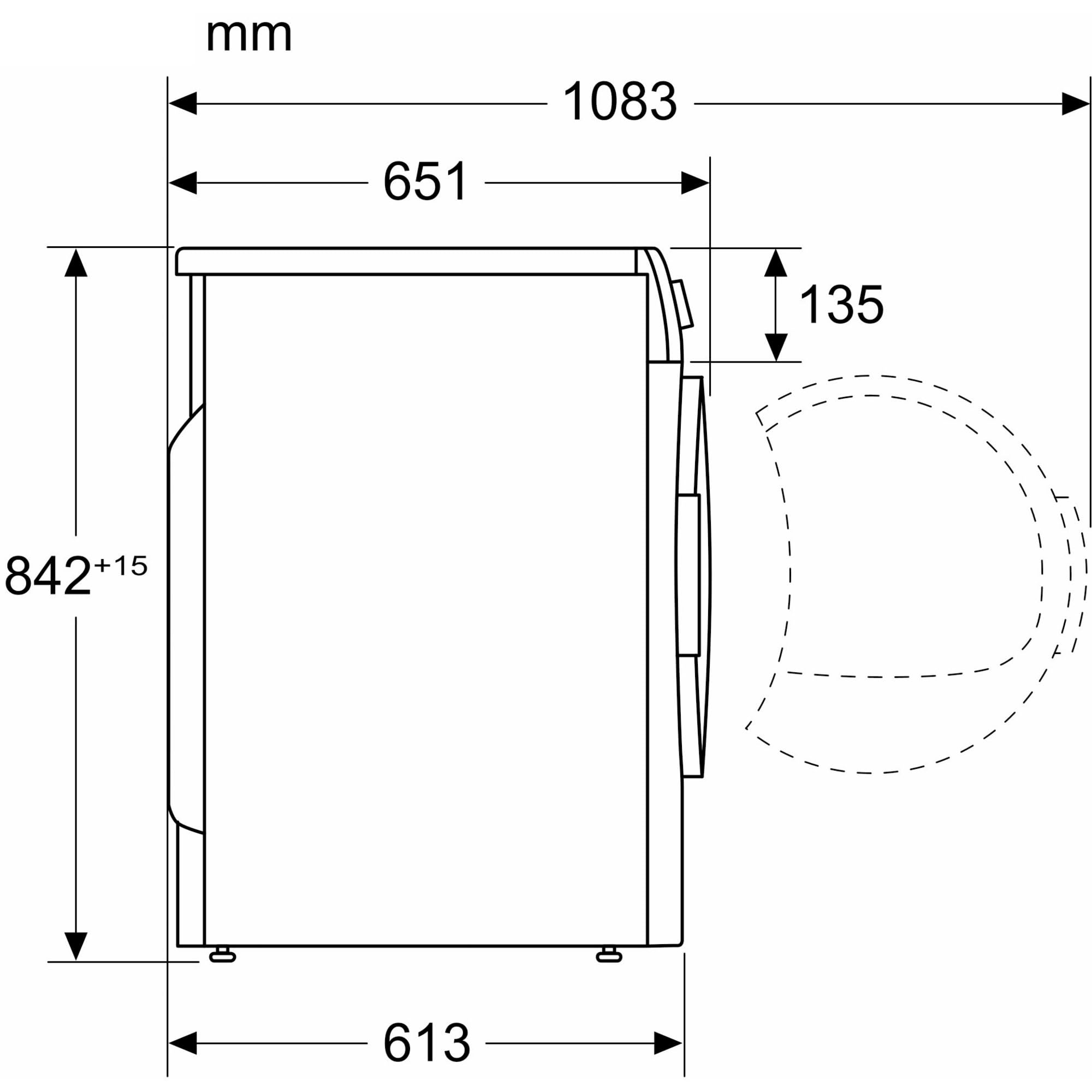 Bosch WTN83203 Serie 4 Asciugatrice a condensazione 8 kg Auto Dry: asciugatura ottimale, design antivibrazione: maggiore stabilità, velocità record, sistema di asciugatura sensibile