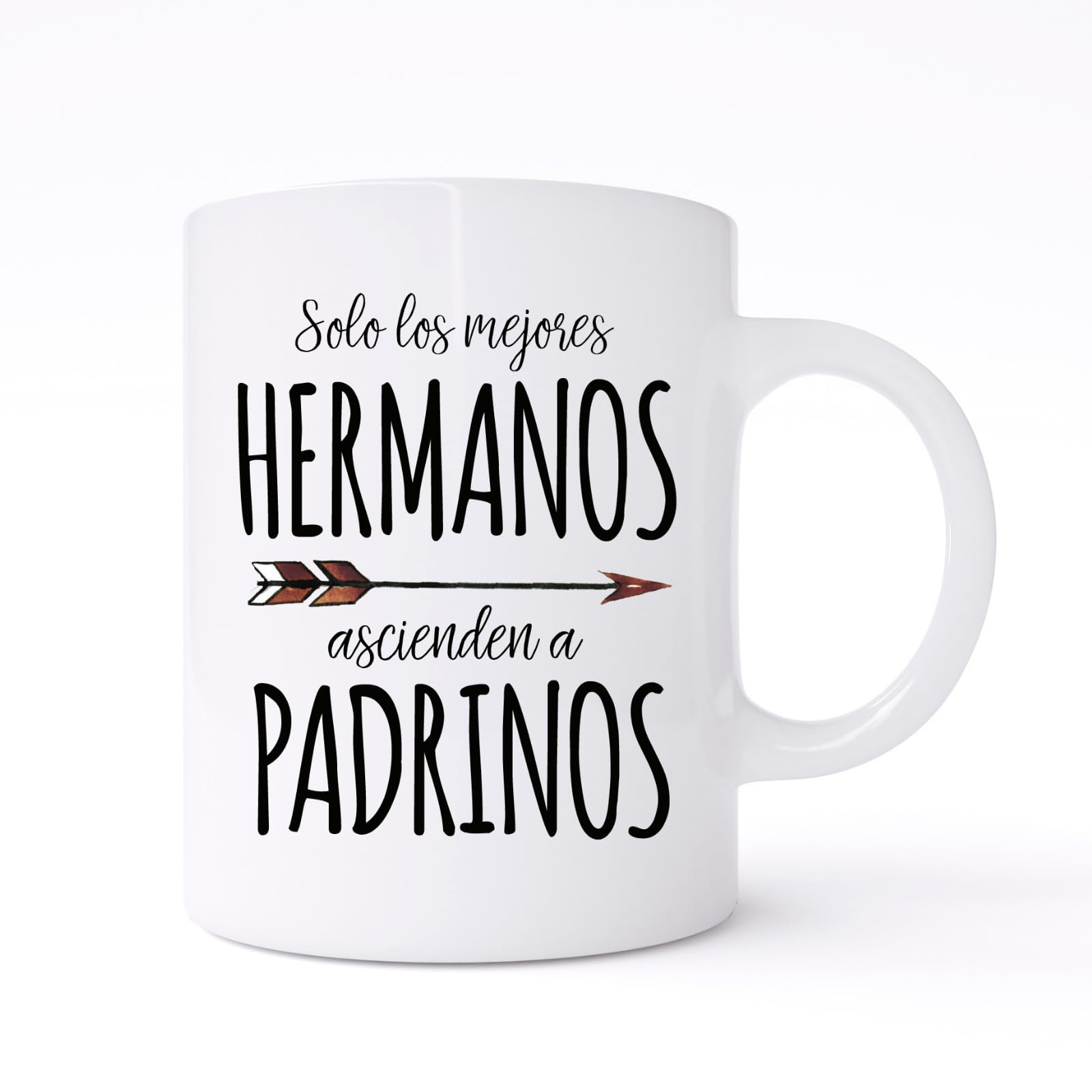COOLPRESENTS Taza desayuno Quieres ser mi padrino? Solo los mejores Hermanos ascienden a padrinos, Regalos padrinos bautizo, el Mejor Padrino del Mundo, Regalo tios bautizo, anuncio embarazo
