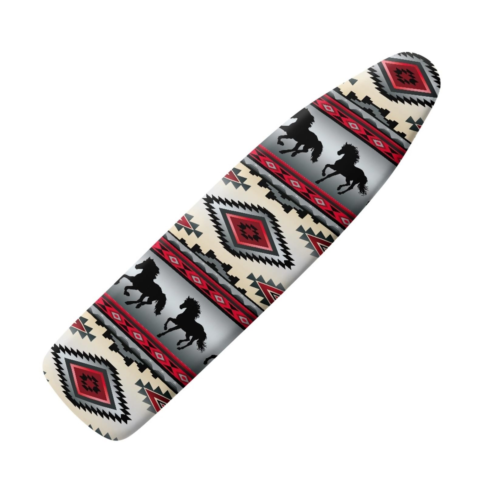 Large ironing board cover 130 x 45 Black Horse Ironing Board Cover And Thick Padding Easy Fit in Multiple Sizes with Elastic Drawstring,durable,iron board covers fits all,Machine Washable