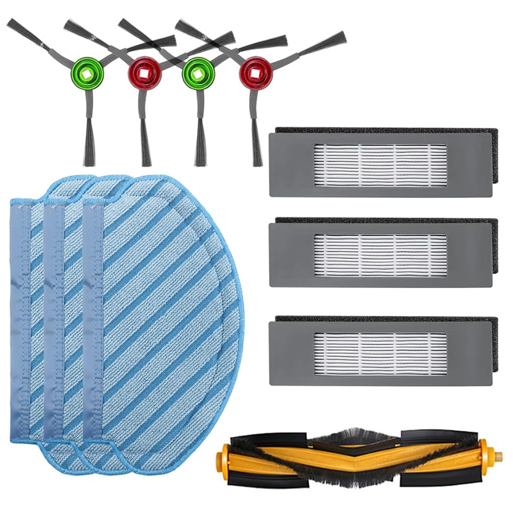 Vacuum Cleaner Replacement Kit || Compatible with Ecovacs Deebot N10 OZMO T8 T9 PRO T9 AIVI Robot Vacuum Deebot N10 || Clean Floor with Clean Thought|| (Deeb_Wetmop_Kit_N10)-image-34