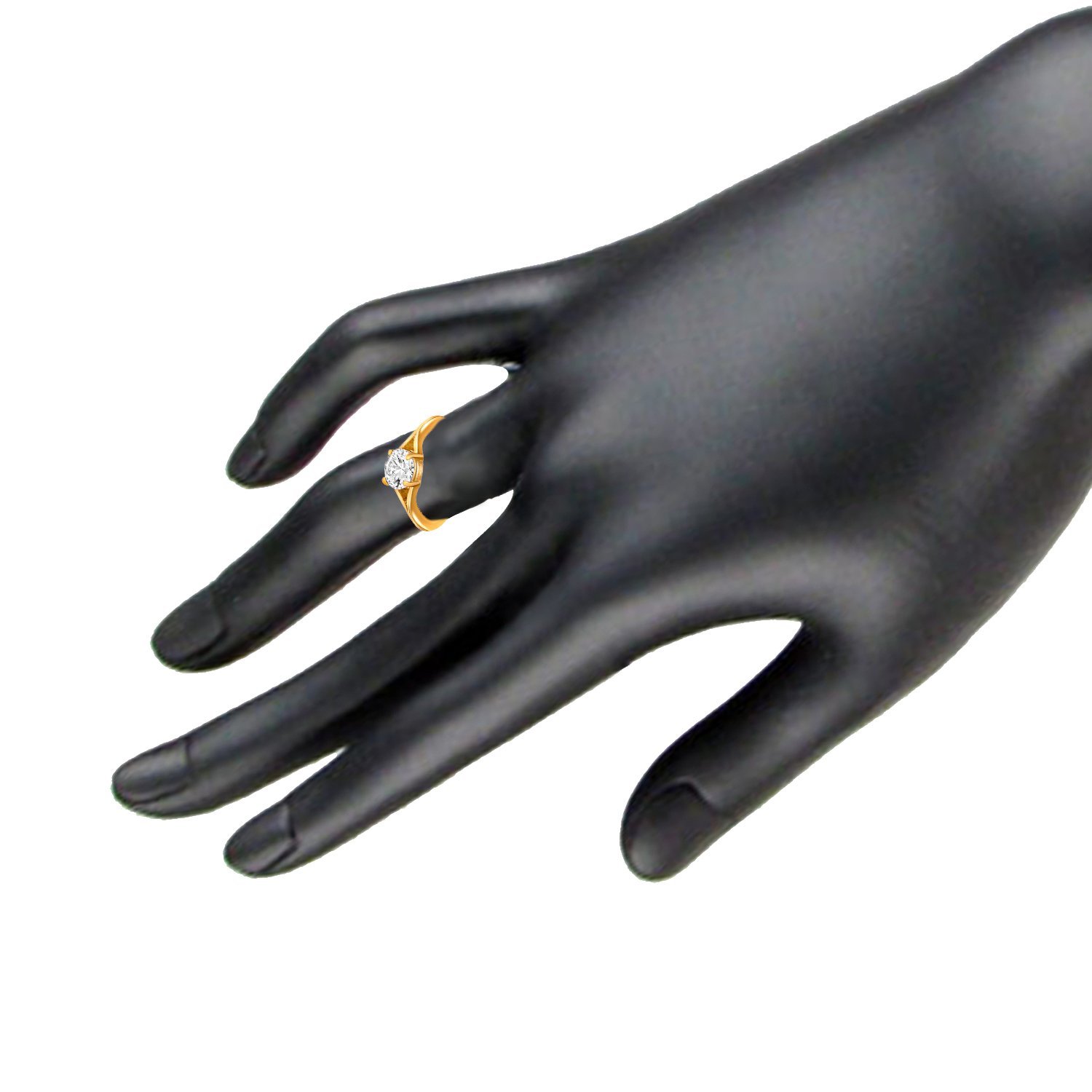Women's Plated Ecstatic Finger Ring with Swarovski Zirconia