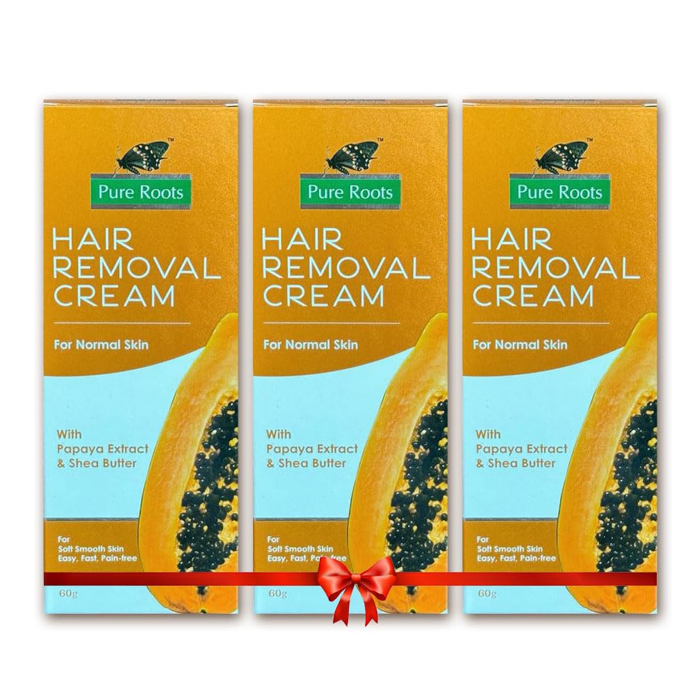 Pure Roots Papaya Hair Removal Cream - 180g (Pack of 3) (B0CZNRG5L7) Amazon Price History, Amazon Price Tracker