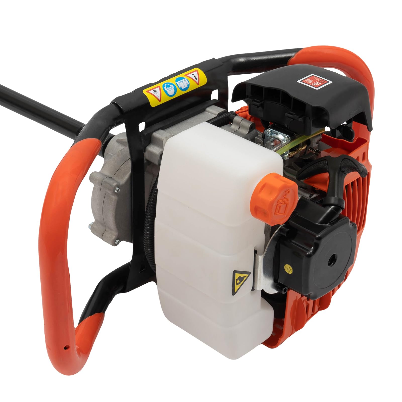Broca de gasolina de 52 cc, para vallas, 2 tiempos, para jardín, suelo, suelo, con 3 brocas de diámetro (100, 150, 200 mm)