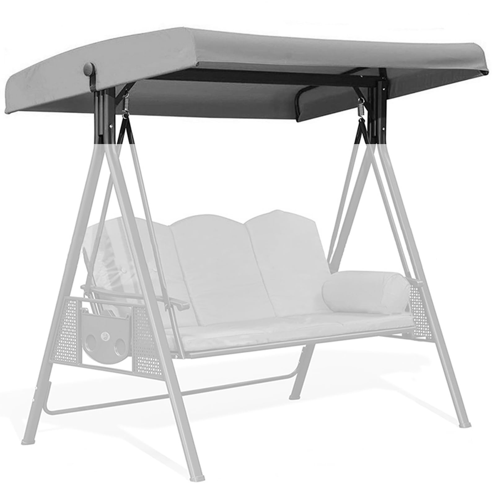 Replacement Canopy for 3-Seater Swing Seat, Durable Outdoor Furniture Cover for Garden Patio, 191 x 120 x 20 cm