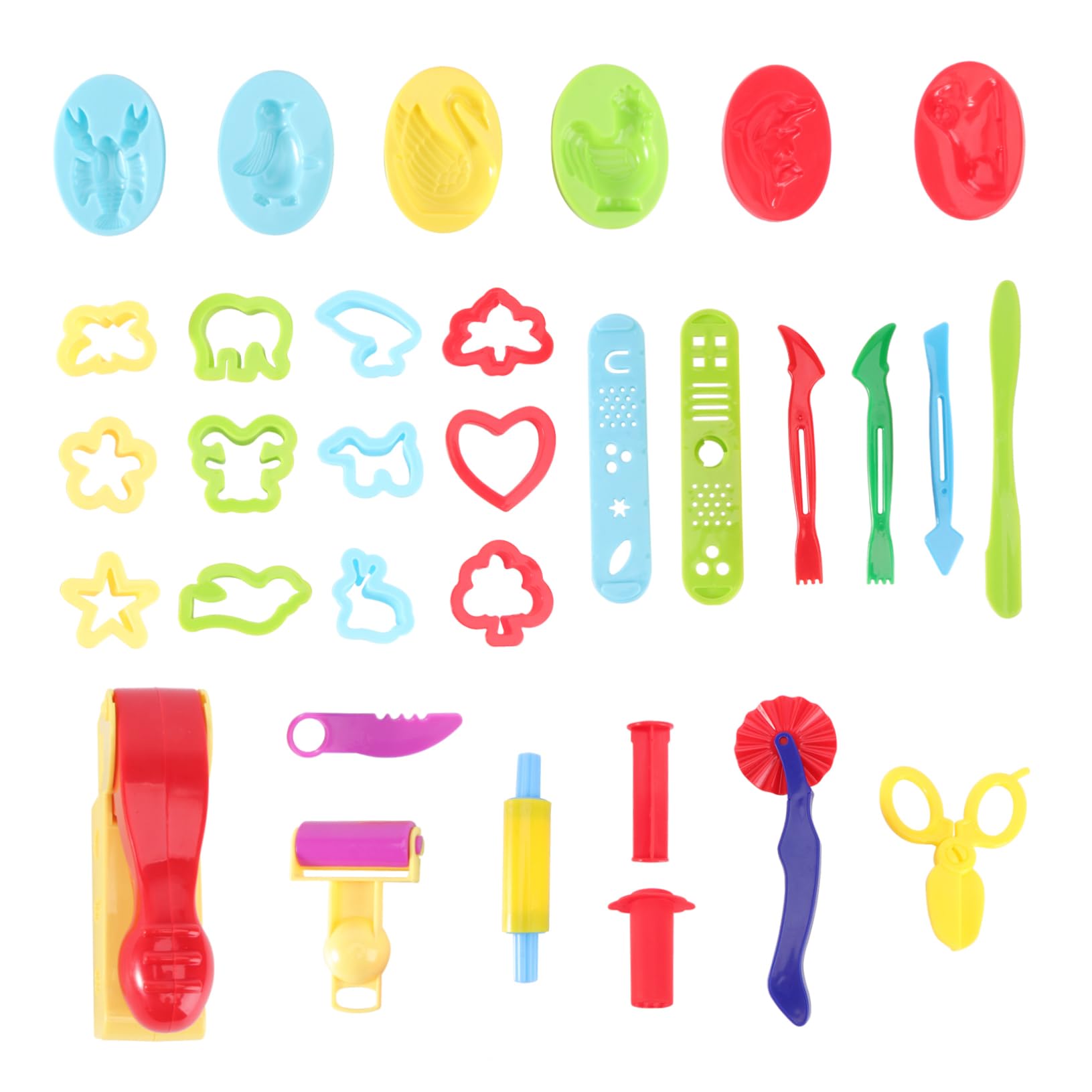 Veemoon Educational Toy Set 31pcs Clay Sculpting Kit Molds for Boys and Girls Development Random