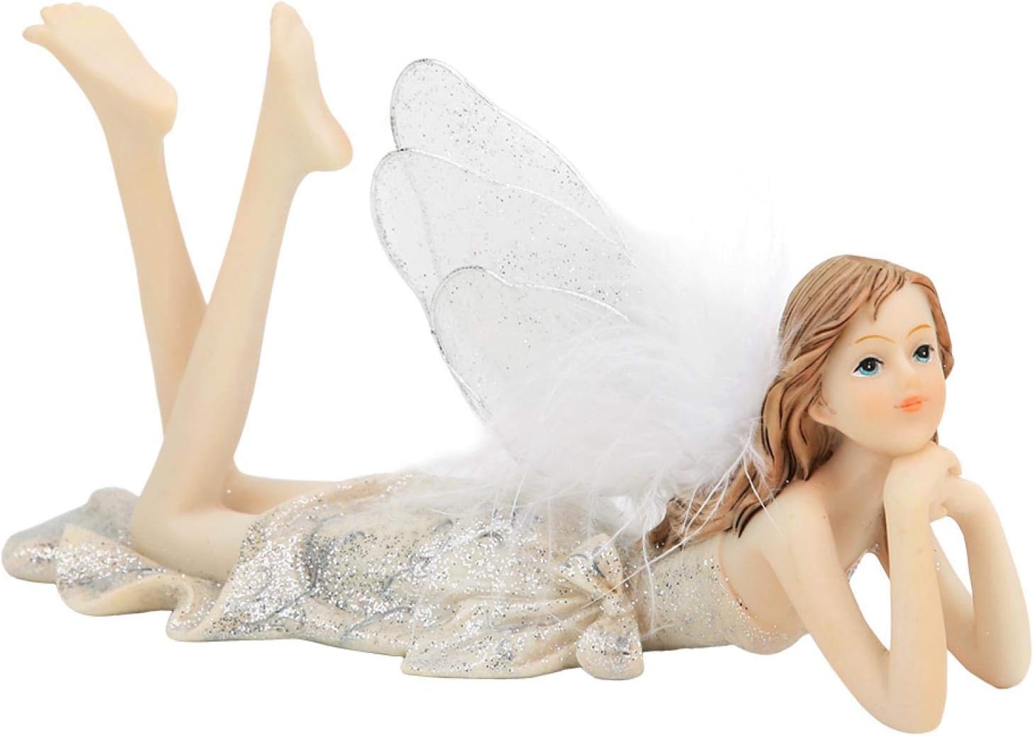 Nemesis Now - Statuetta con fata che conforta l'unicorno, 21,5 cm (NEM3412