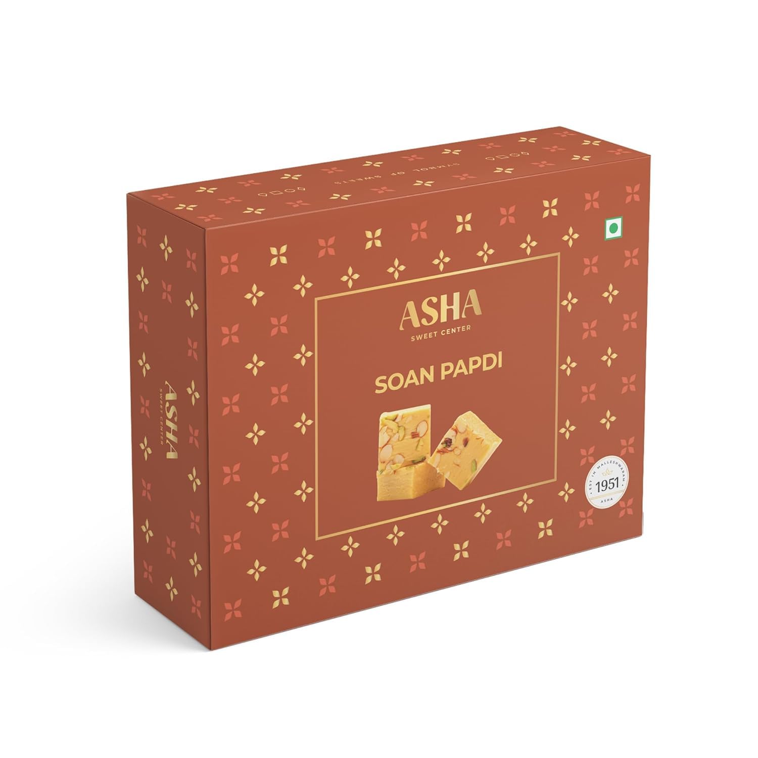 ASHA SWEETS Premium Handcrafted Soan Papdi-500gm|Authentic Indian Mithao Made With Pure Ghee & DryFruits|Exclusive Sweets Gift Box For Any Occasion & Celebration|Delicious & Healthy Dessert|Pack of 2 (B0CNXD8SXP) Amazon Price History, Amazon Price Tracker