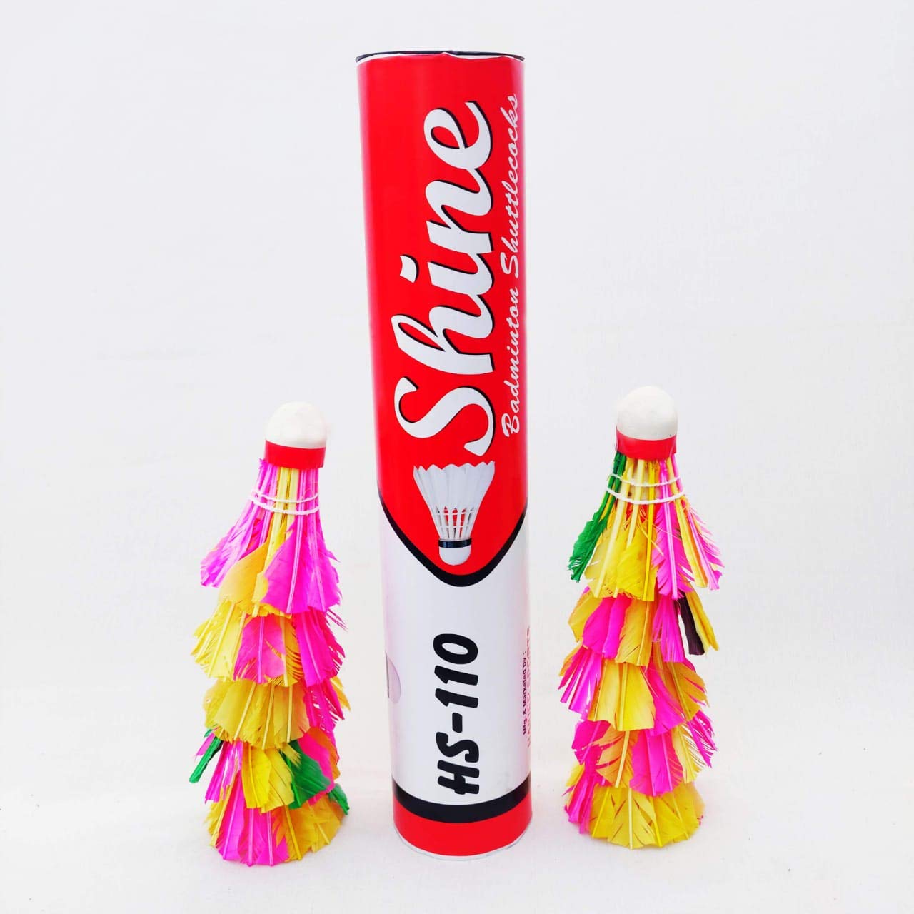 Shine Colored Feather Badminton Shuttlecock (Pack of 10) by NC Sports.-image-31