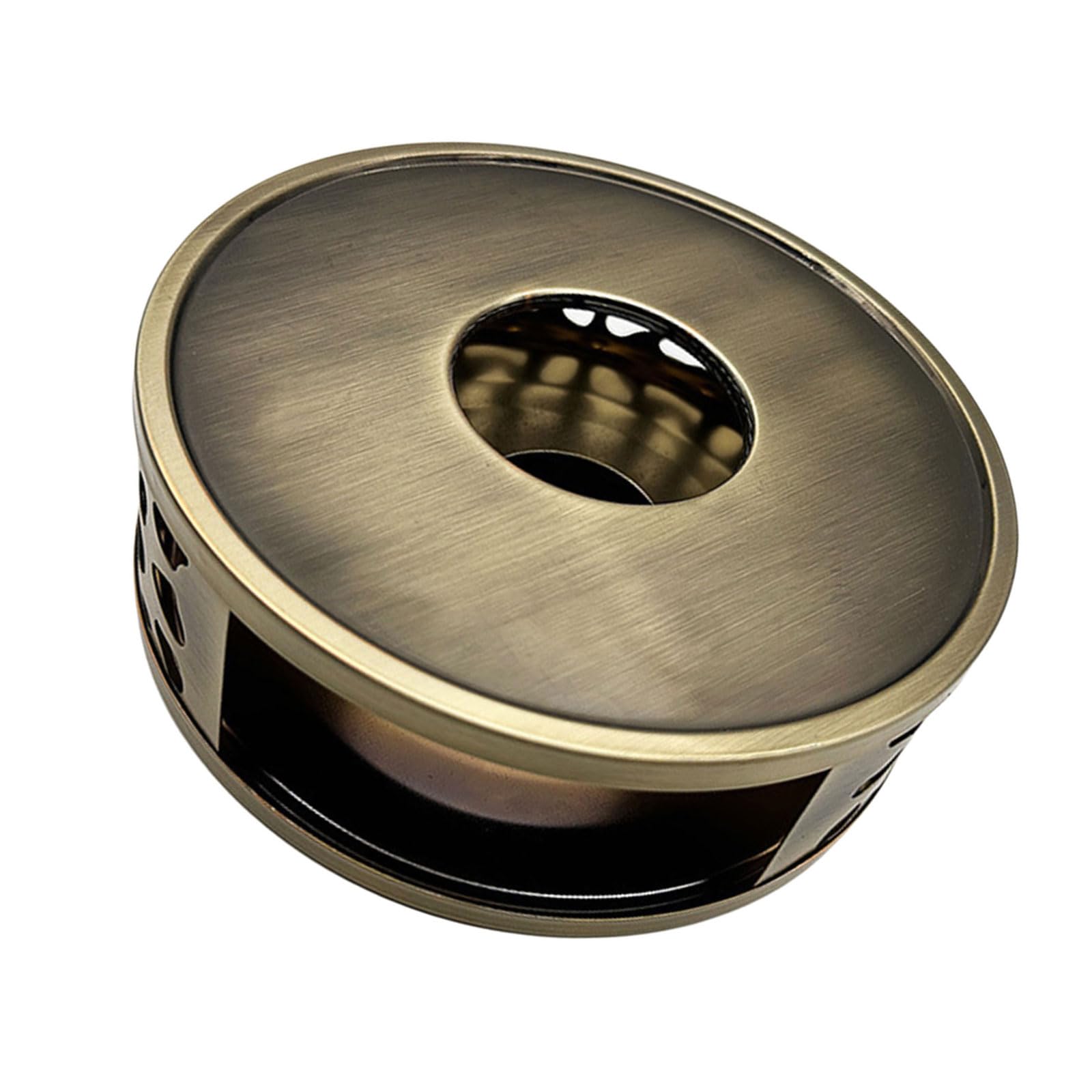 Xinsheinelry Portable 430Stainless Steel Beverage Warmer for Teas Milk and Coffee with Safe Extinguishing Lid Metal Teas Warmer Portable Drink