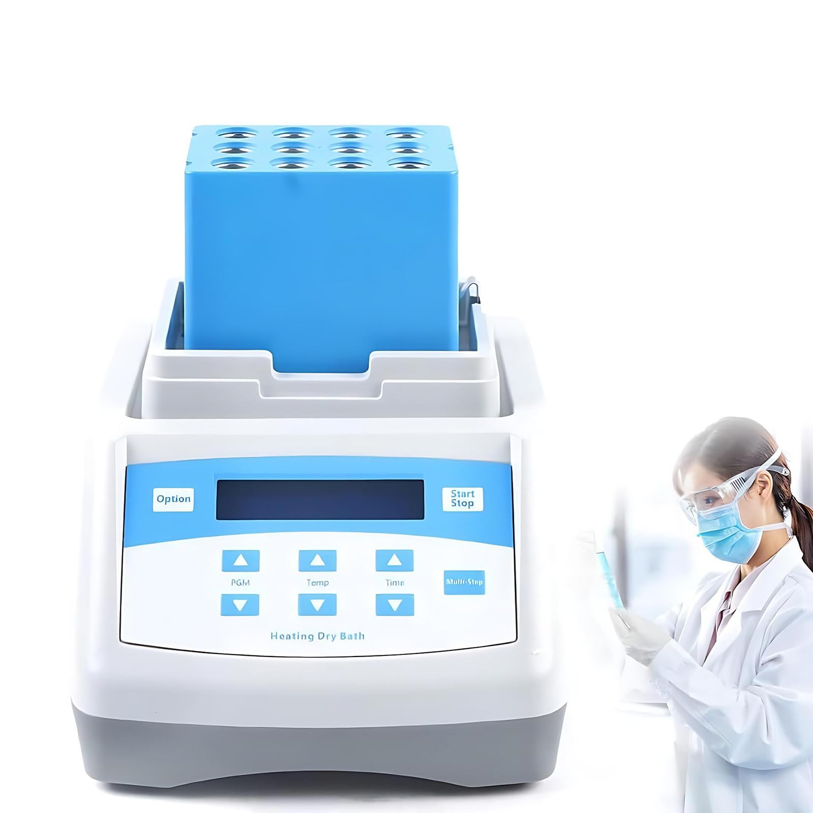 Macchina riscaldante per gel al plasma, produttore di gel di esposizione digitale per campioni di bio-riempioni e laboratorio, 8 * 5ml e 4 * 10ml strumento di riscaldamento della siringa, attrezzatura