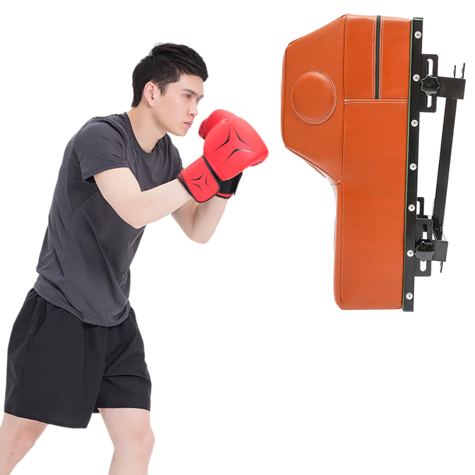 OUKANING Prorobust Punching Bag for Adults, Wall Punching Bag, Wall Mount Uppercut Boxing Bag, Heavy Boxing Bag Boxing Training Wall Target for Training Uppercuts, Hooks, Knees, Elbows