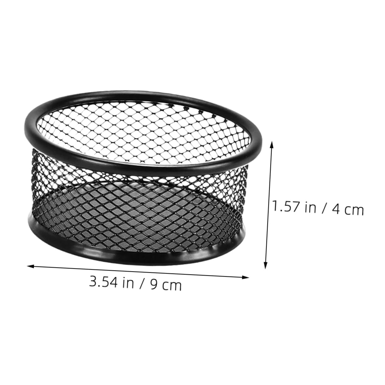 Happyyami 3Pcs Black Mesh Paper Clip Holder Desk Organizer for Office Versatile Binder Clip Dispenser for Supplies Chic Space Saving Design