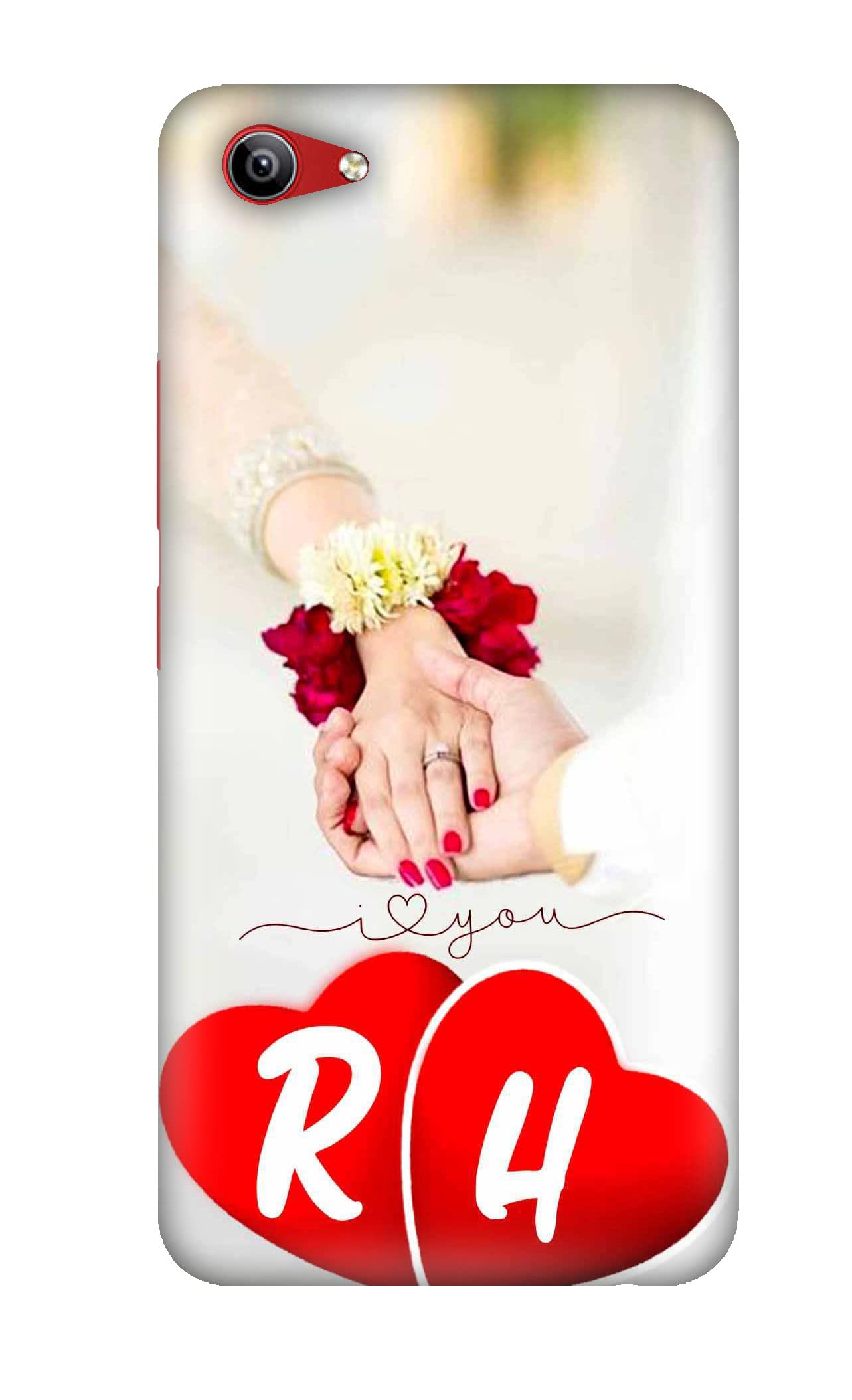 FULLY IDEA Back Cover Suitable for Vivo Y81I |Designer Printed Hard Back  Case Cover |Letter R/Alphabet R/Name R/Letter R with H/R Love H /(8498) |  Plastic | Multicolor : Amazon.in: Electronics