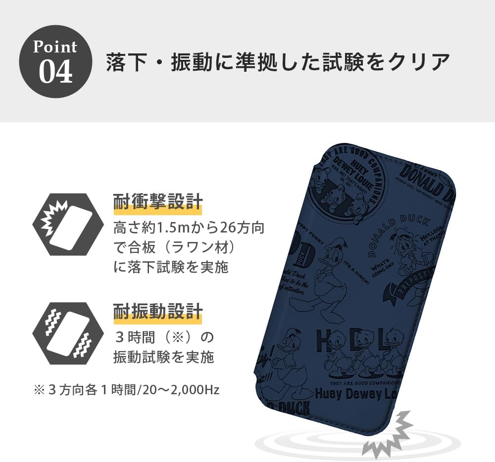 PG-D24AGF03MAR Glass Flip Case for iPhone 16 [Disney Marie]